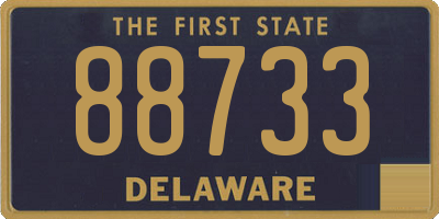 DE license plate 88733