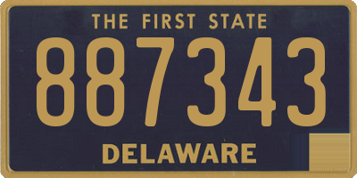 DE license plate 887343
