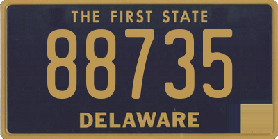 DE license plate 88735