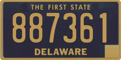 DE license plate 887361