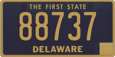 DE license plate 88737