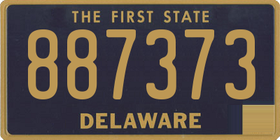 DE license plate 887373