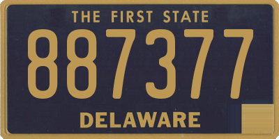 DE license plate 887377