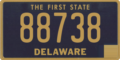 DE license plate 88738
