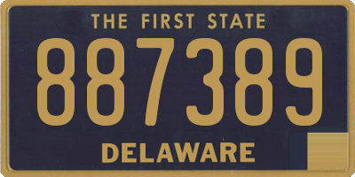 DE license plate 887389
