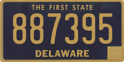 DE license plate 887395