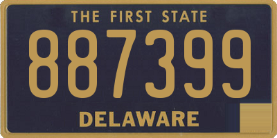 DE license plate 887399