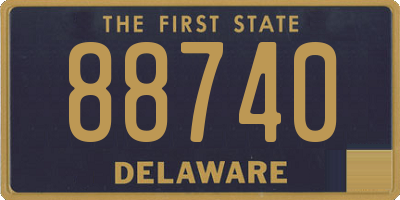 DE license plate 88740