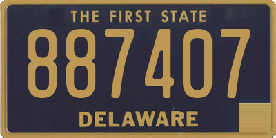 DE license plate 887407