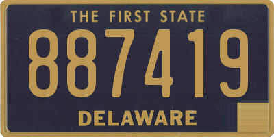DE license plate 887419