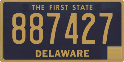 DE license plate 887427