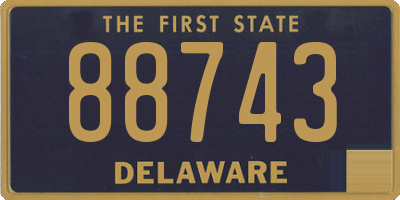 DE license plate 88743