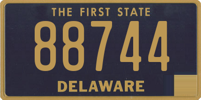 DE license plate 88744