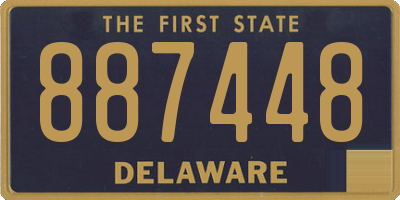 DE license plate 887448