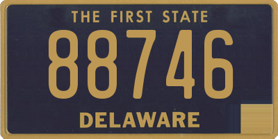 DE license plate 88746