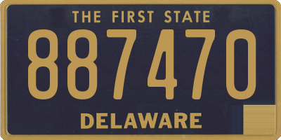 DE license plate 887470