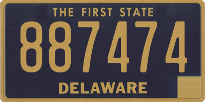 DE license plate 887474