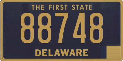 DE license plate 88748