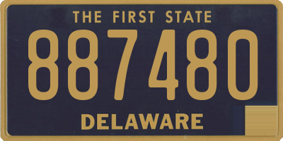 DE license plate 887480