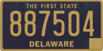 DE license plate 887504