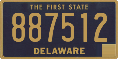 DE license plate 887512