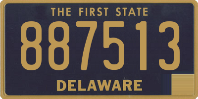 DE license plate 887513