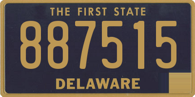 DE license plate 887515