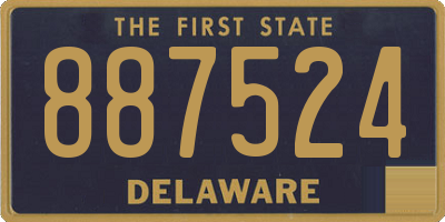 DE license plate 887524