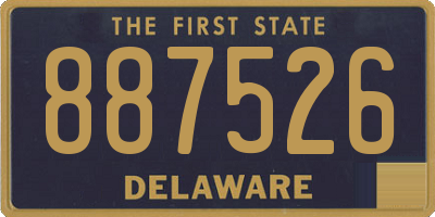 DE license plate 887526