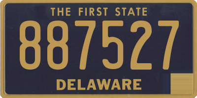 DE license plate 887527
