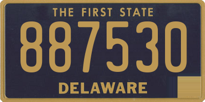 DE license plate 887530