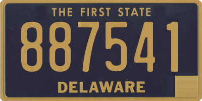 DE license plate 887541
