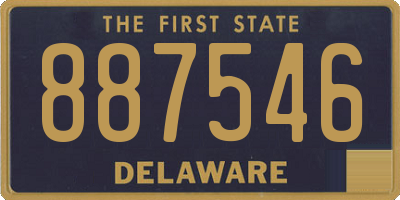 DE license plate 887546
