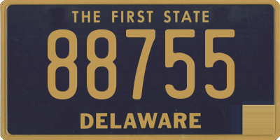 DE license plate 88755