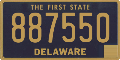 DE license plate 887550