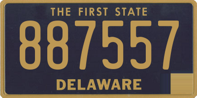 DE license plate 887557