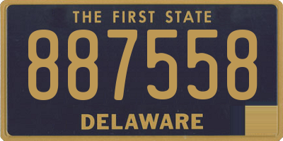 DE license plate 887558