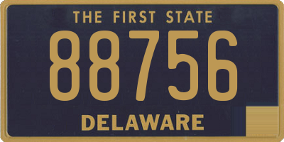 DE license plate 88756