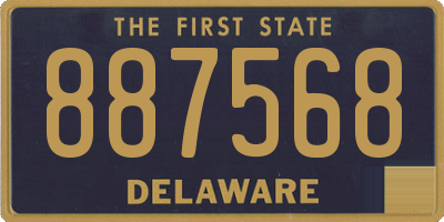 DE license plate 887568