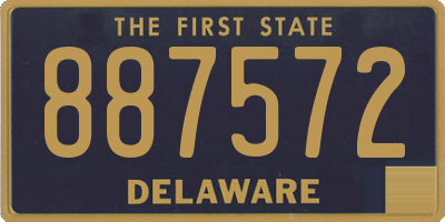DE license plate 887572