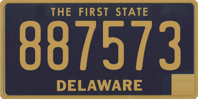 DE license plate 887573
