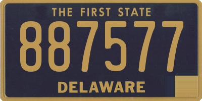 DE license plate 887577