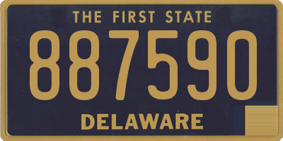 DE license plate 887590