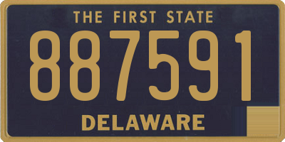 DE license plate 887591