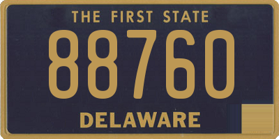 DE license plate 88760