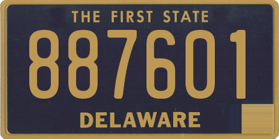 DE license plate 887601