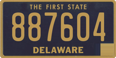 DE license plate 887604