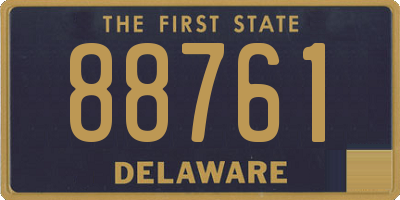 DE license plate 88761