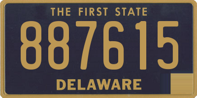 DE license plate 887615