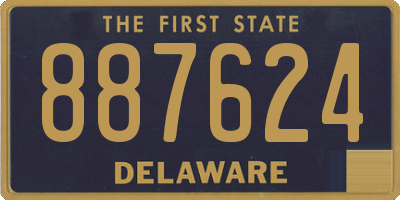DE license plate 887624